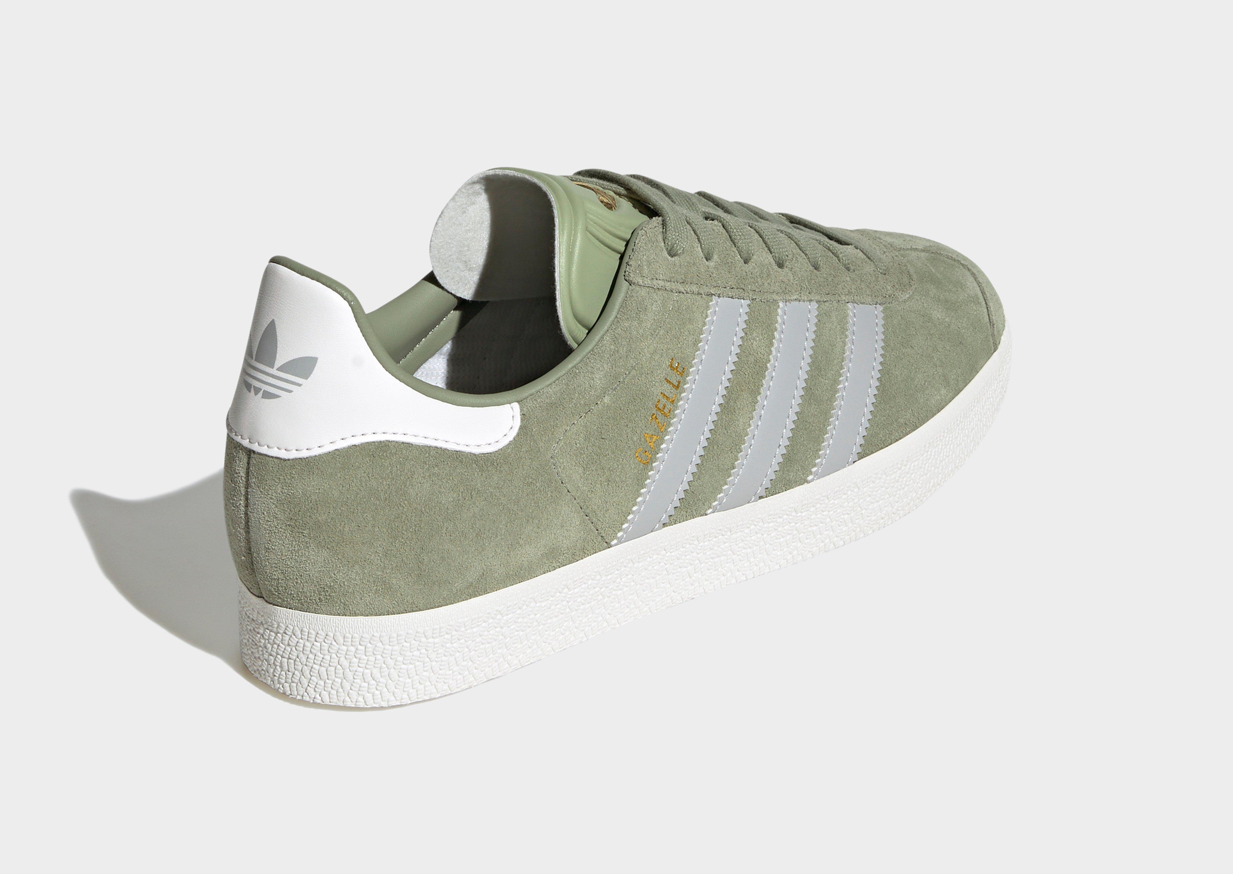 adidas gazelle silver green womens adidas Gazelle Shoes - Men's - Preloved Green / Cloud White / White